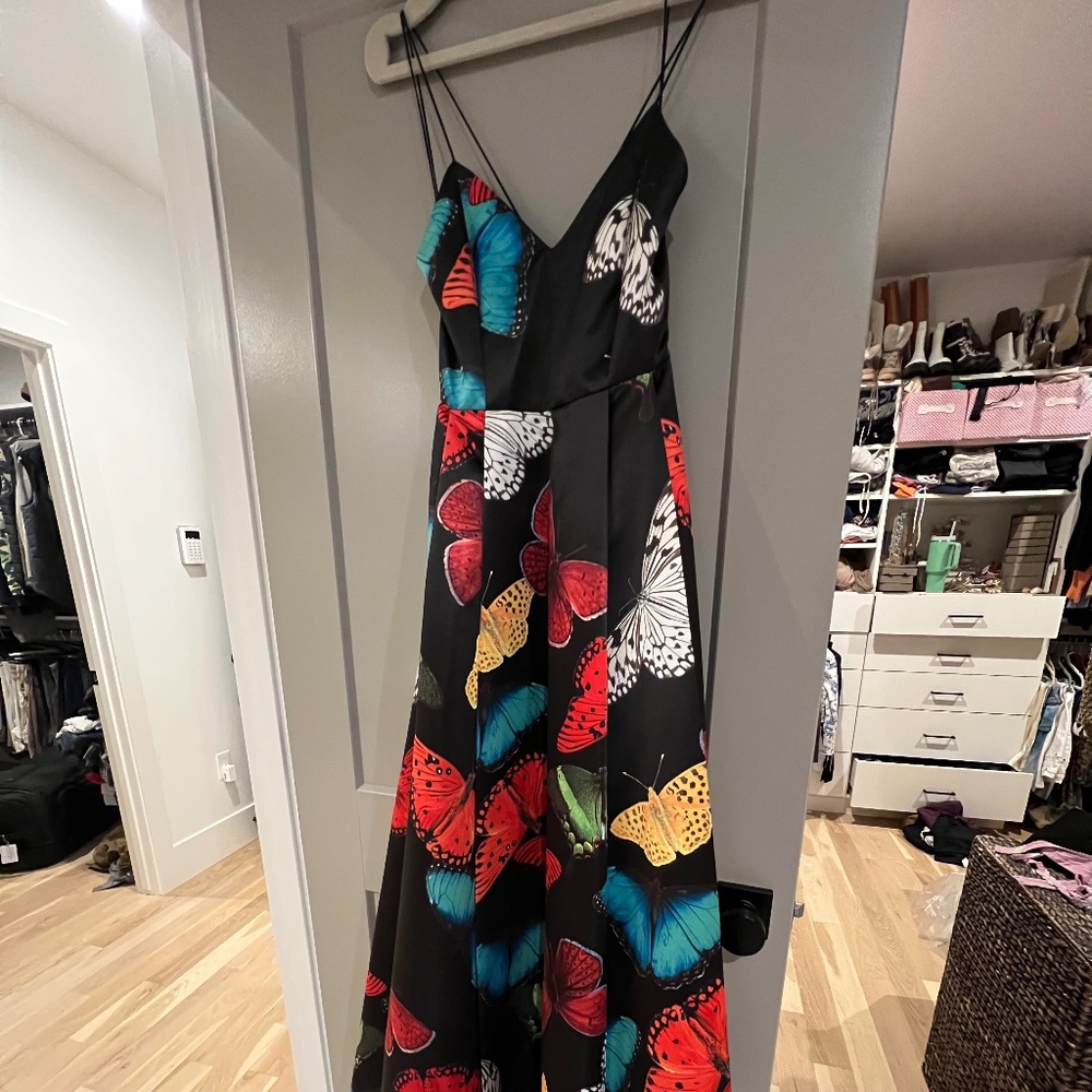 Alice and Olivia Joss butterfly gown